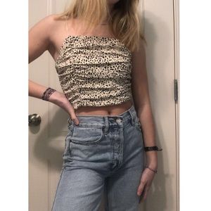Pacsun animal print crop top